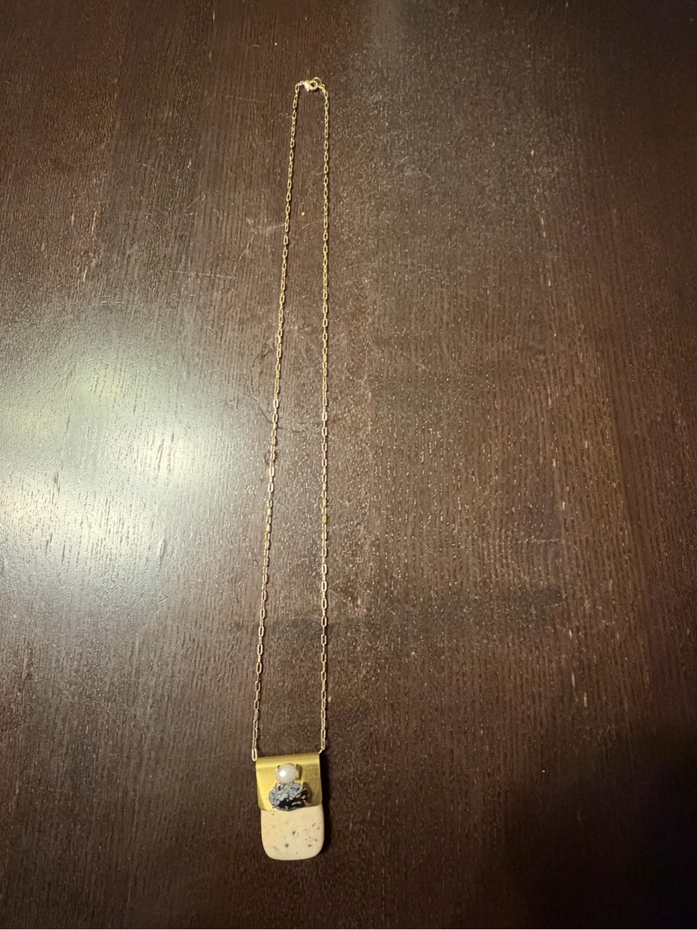 Statement Mixed Stone Pendant Necklace